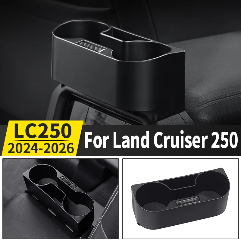 For Toyota Land Cruiser 250 Prado LC250 2025 2024 Armrest Box Water Cup Holder Expander Interior Organizer Accessories Non-Slip
