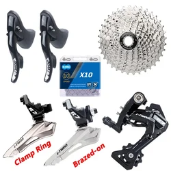 LTWOO R7 2x10 speed Road Bike kit Shifters Lever Brake Derailleur X10 Chain 10V Cassette 20S Groupset with fow TIAGRA 4700