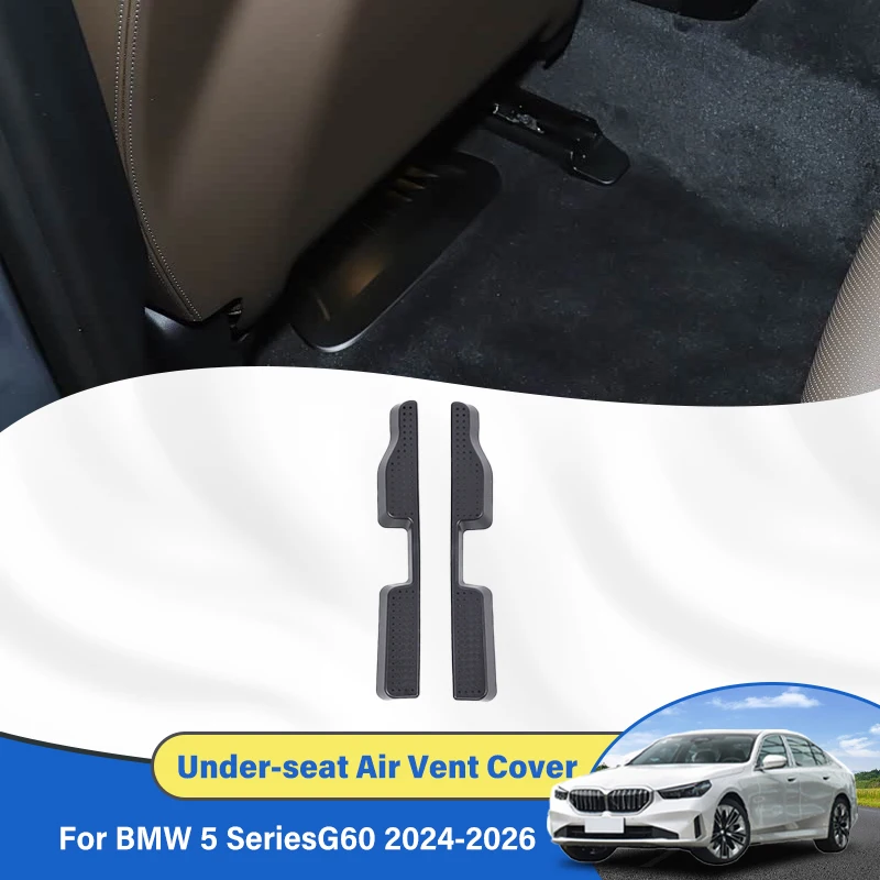 For BMW 5 Series G60 2024-2026 Car Air Vent Cover Air Conditioner Duct Outlet Exhaust Dustproof Seat Floor Mounting Accessories