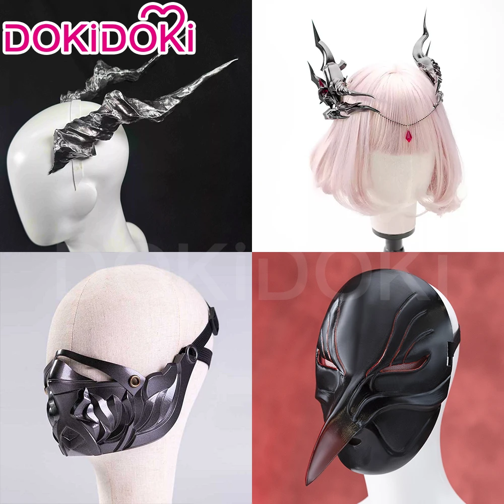 【Mar. Limited 5%OFF】Sylus Rafayel Xavier Luke Kieran Heroine Cosplay Props Game Love and Deepspace DokiDoki Mask Dragon Horns