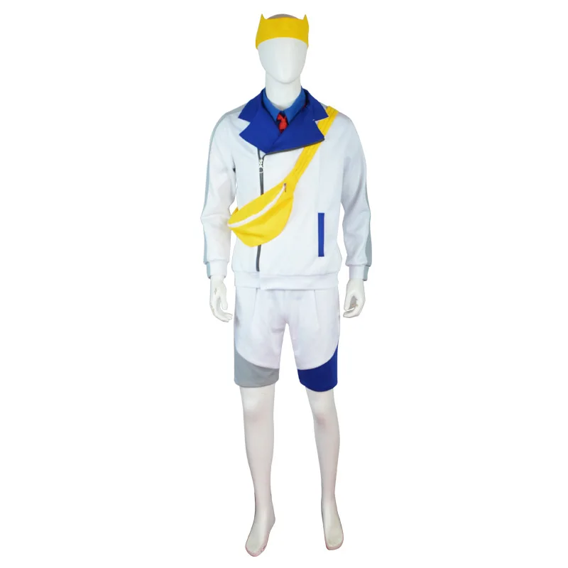 

Игра Алый и Фиолетовый Кармин Косплей Костюм Kieran Trainer Куртка Брюки Сумка Комплект Пояса