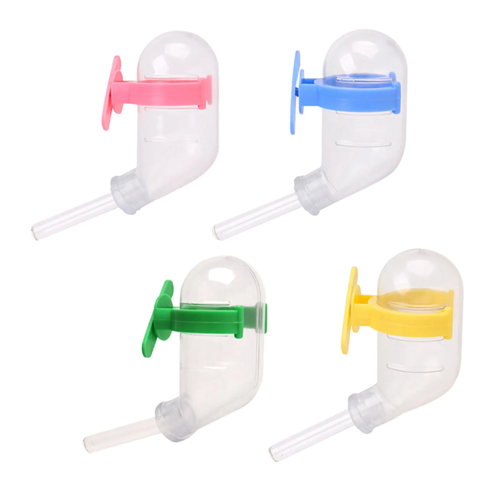 

4Pcs Hamster Water Feeder Anti-Leakage Automatic Drinking Bowls Pet Supplies Cage Waterer Easy Use Drinking Bowl