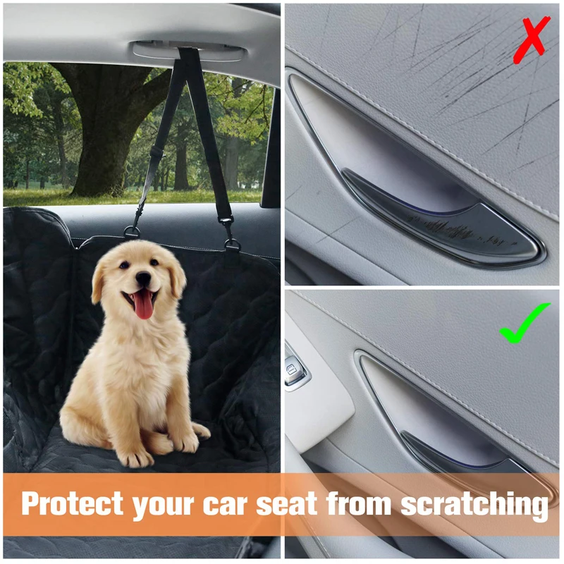 Imagem -03 - Benepaw Cão Capa de Assento do Carro Antiderrapante à Prova Dnonágua Malha Janela Pet Volta Assento Capa Scratchproof Cão Rede para Carros Caminhões Suvs