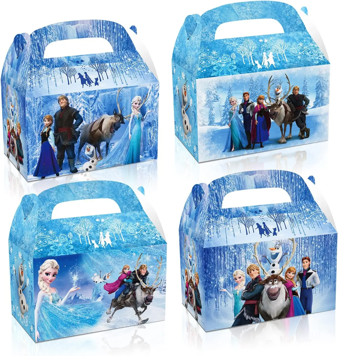 Frozen Elsa Princess Dekoracje urodzinowe Anna Kids Zastawa stołowa Naklejki Pierścionki Bransoletki wielokrotnego użytku Słomki Stempel Materiały