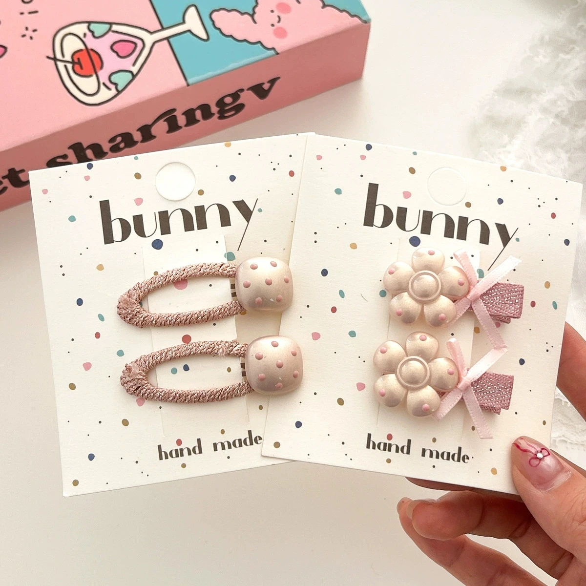 

Pink Hair Clips for Baby Girl Flower Hairpins Princess Hair Holder Kids Barrette Child Hair Accessories Side Clip Hairgrips