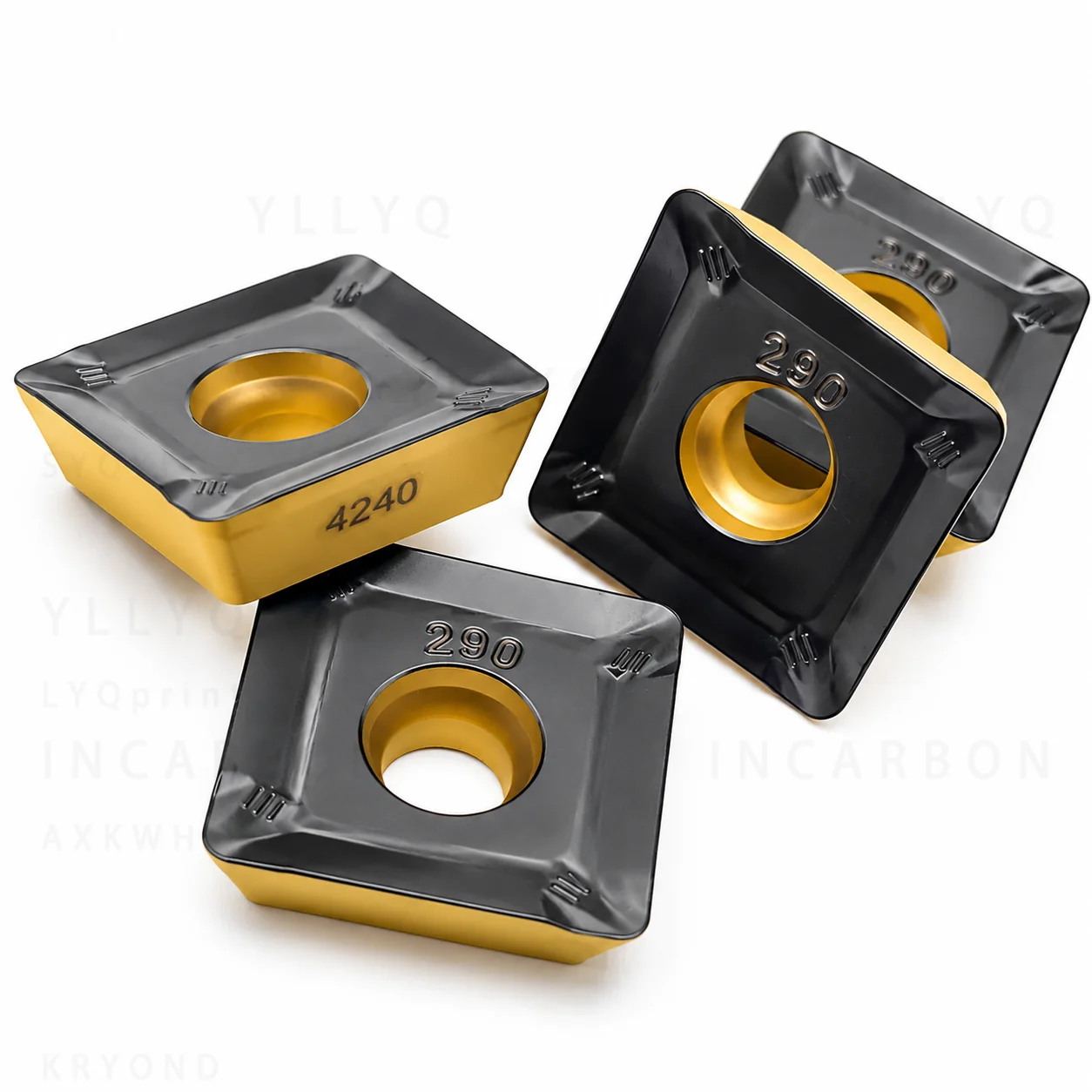 R290-12T308 PM4240 Carbide Milling Insert CNC Indexable Cutting Tool For Hardened Steel Machining Resistance