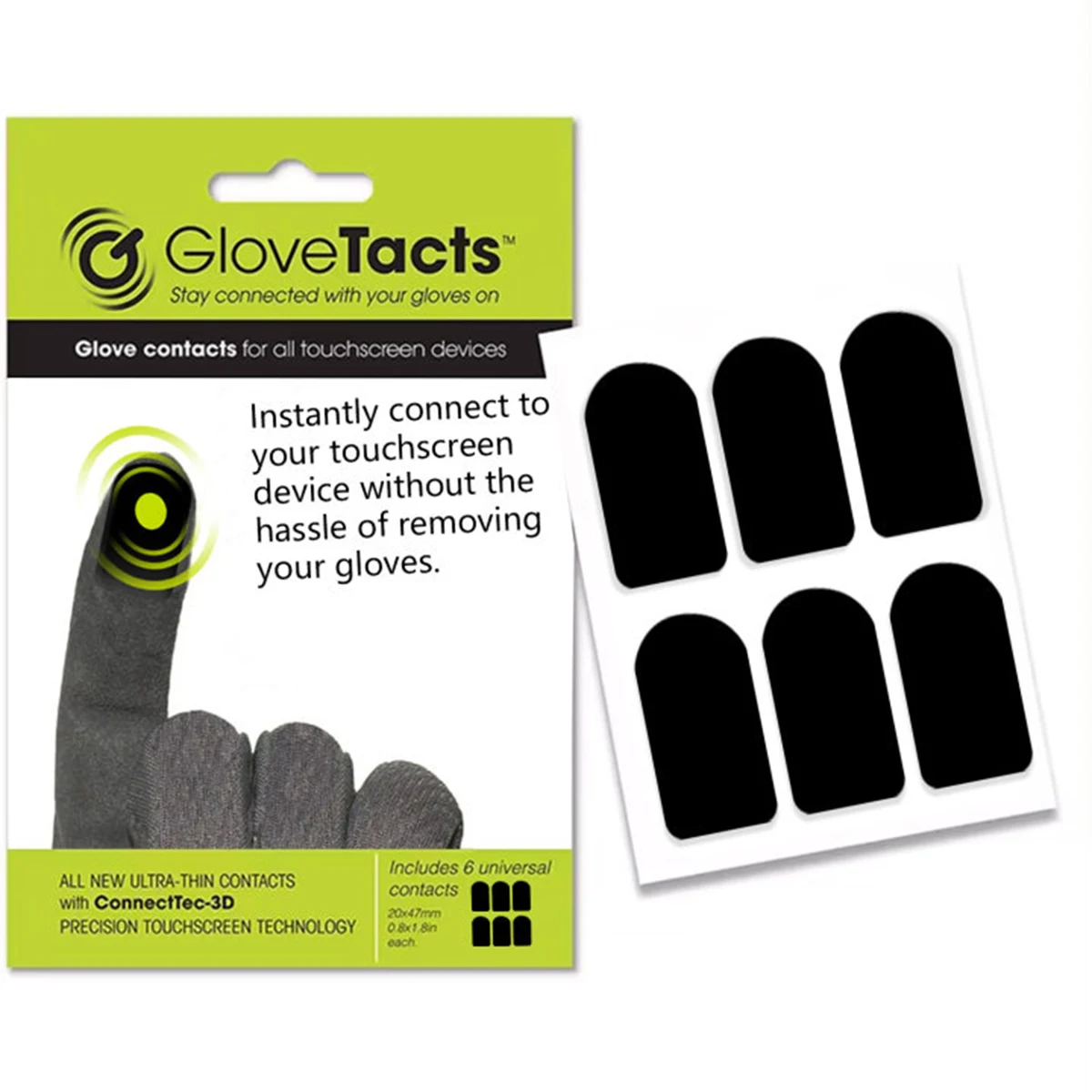 Motoshot Conductive Touch Screen Stickers for Gloves 1Pack