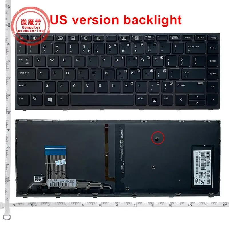 

NEW US black keyboard for HP ZBOOK Studio G3 English Backlit