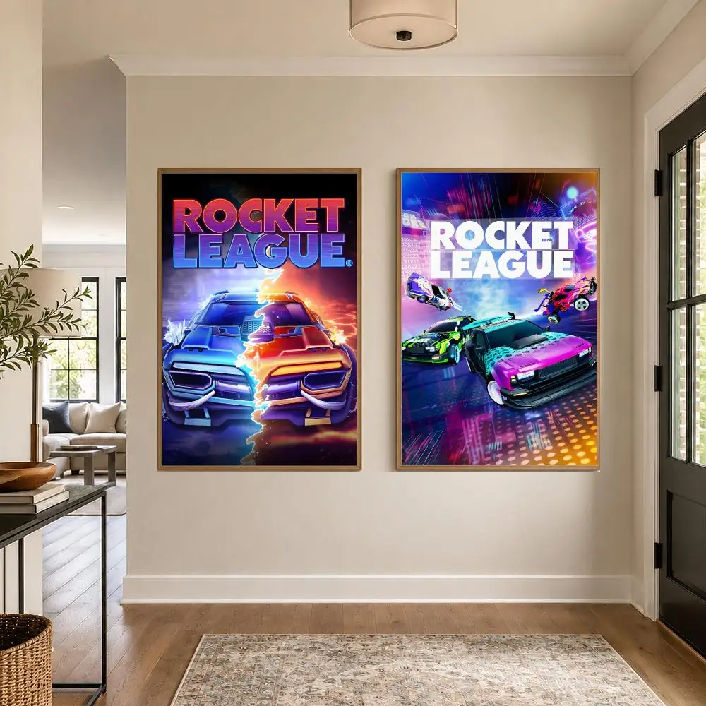 Game Rocket League Poster Graphic Wall Art Poster HD Waterproof PP Paper Print for Bedroom Living Room Office Decor Gift