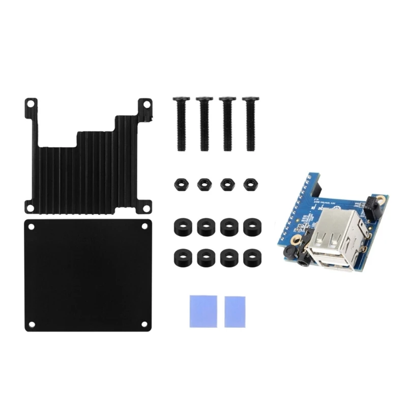 Stylish Aluminum with Silicone Heatsink Fit for Orange 3 Board, Ensuring Optimal Performance