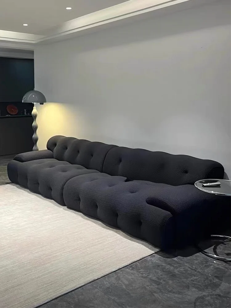 NEW Minimalist three-dimensional fabric sofa small apartment straight row