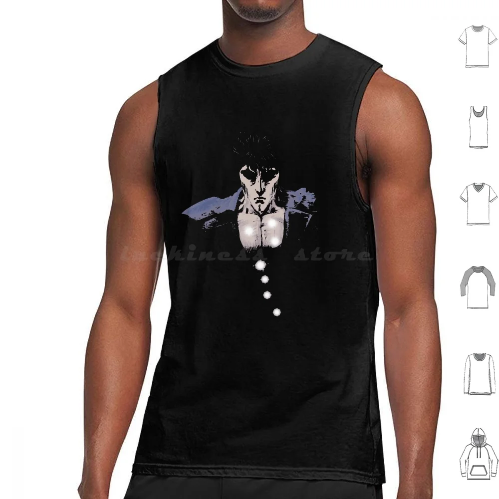Hokuto Tank Tops Print Cotton Seven Scars Fistofthenorthstar Hokuto No Ken Hokuto Fight Cartoon Anime Ursa Major Plough