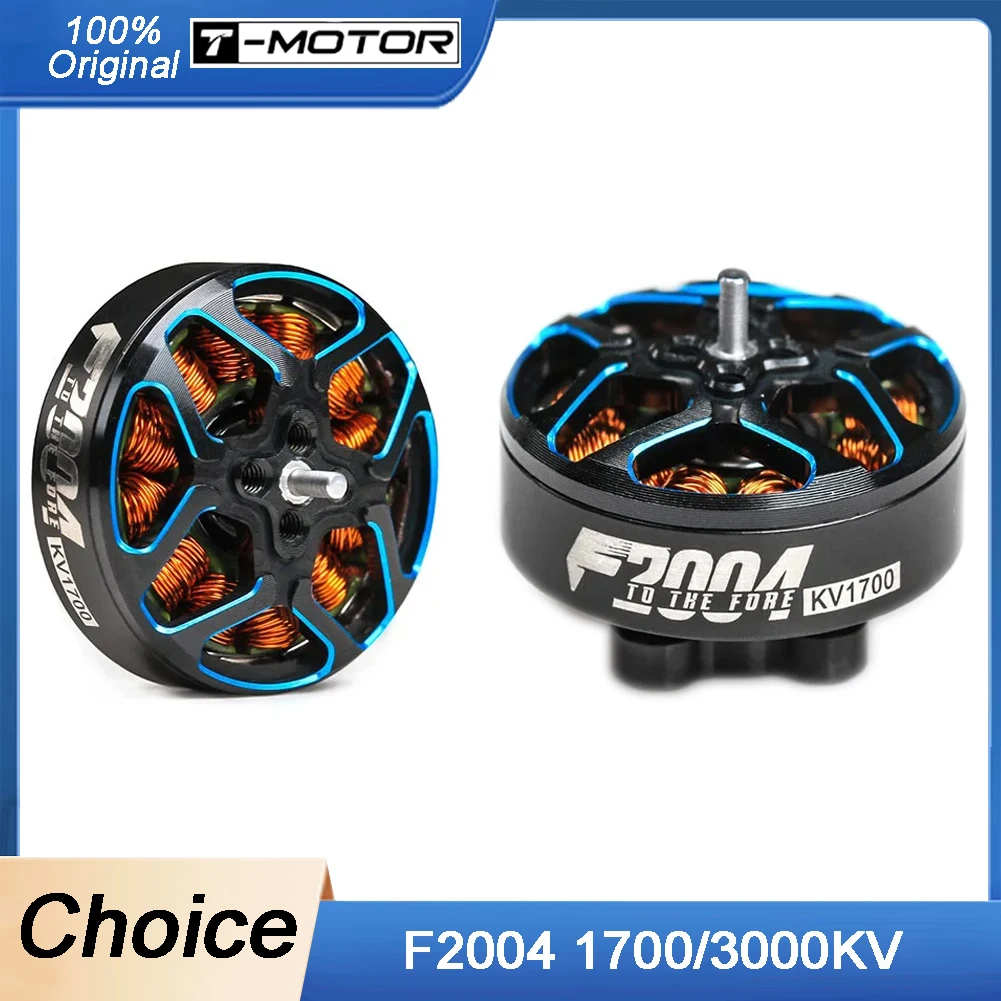 

T-MOTOR F2004 Brushless Motor - 1700/3000KV, 1.5mm Titanium Shaft for 3-5" Ultralight FPV Racing & Freestyle Drones