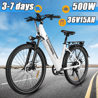 SAMEBIKE RS-A01 Pro-T Electric Bicycle 500W Motor 36V15AH Lithium Battery Electric Bicycle 26*2.1 Inch Tire Snow Electric Bike