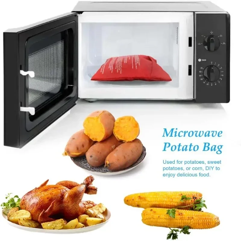 Microwave Potato Bag Reusable Microwave Cooker Bag Microwave Potato Cooker Bag Baked Potato Cooker Kitchen Accessories Tool - view 6