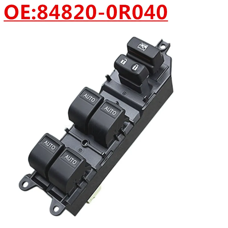 

New OE:84820-0R040 Power Window Master Control Full-key Glass Lifter Switch With Light For Toyota Tuntra