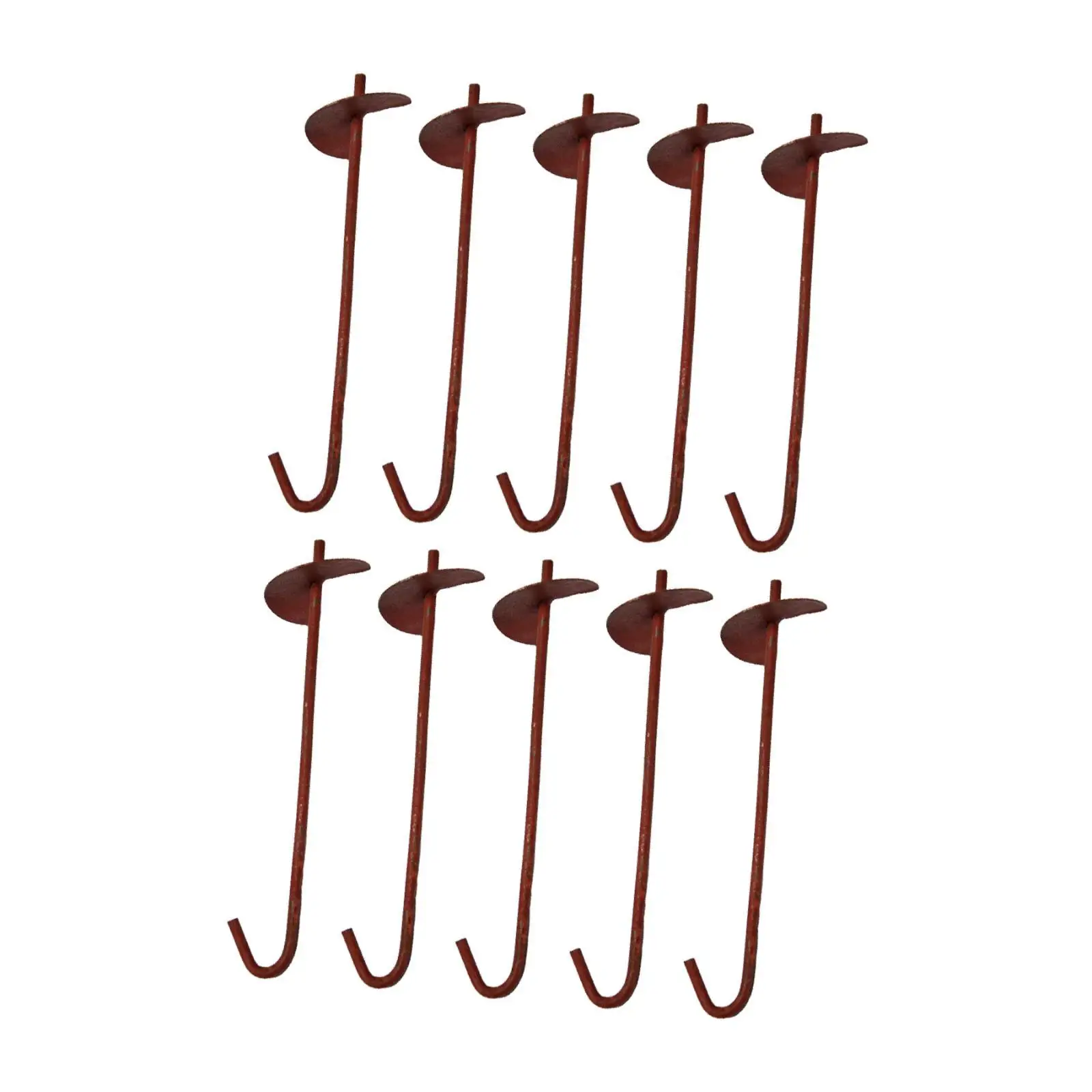 

10Pcs Greenhouse Ground Anchor Stakes Equipment for Secure Grow Tent Spiral Ground Piles Anchor Stakes for Greenhouse Shed