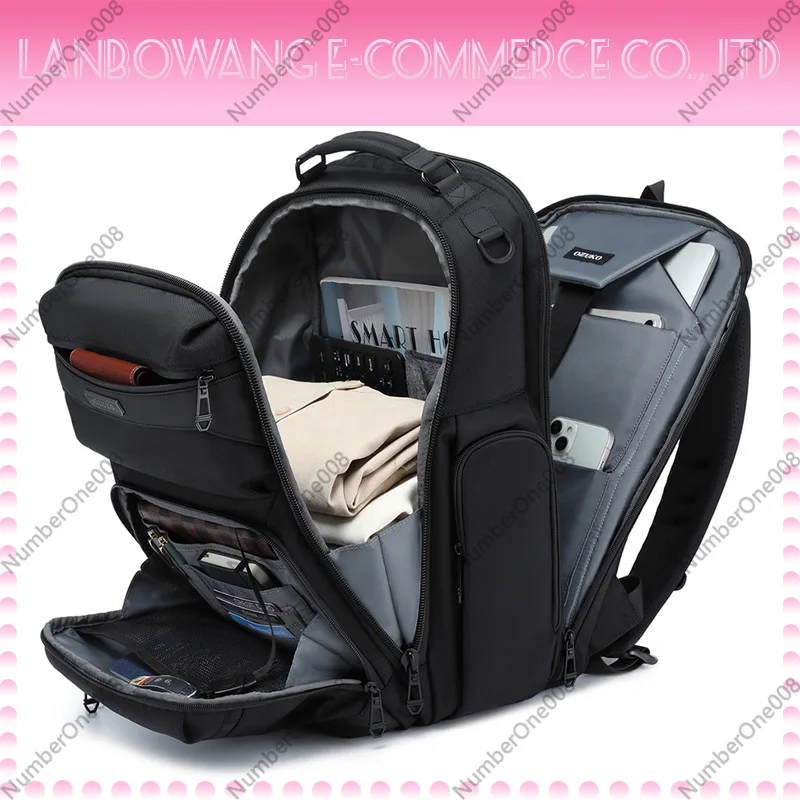 Waterproof Laptop Backpack Ballistic Nylon Business Travel Large Capacity Computer Bag for Men Women College
