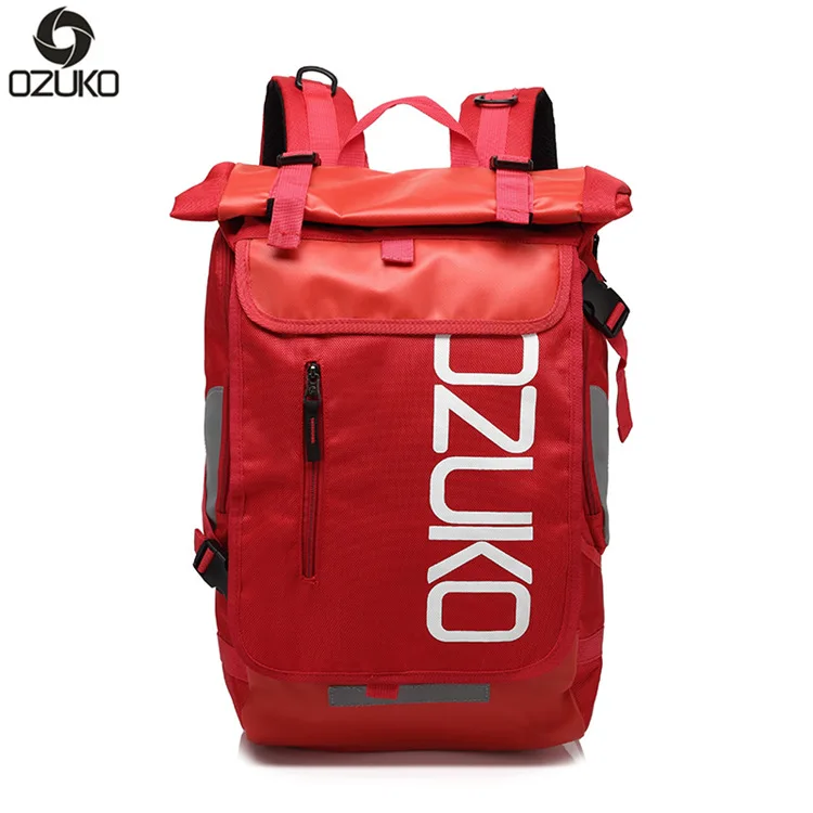 OZUKO Zaino da uomo Zaino idrorepellente per laptop da 15,6 pollici per adolescenti Zaini per studenti casual Moda Mochila da viaggio maschile