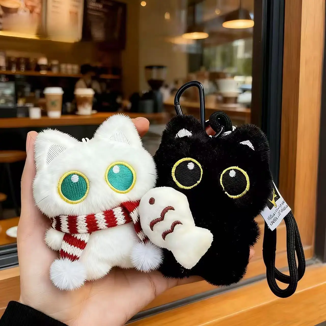 Cute Black Cat Plush Toy Shadow Doll Soft Cushion For Kids Room Decor Cat Lovers Gift