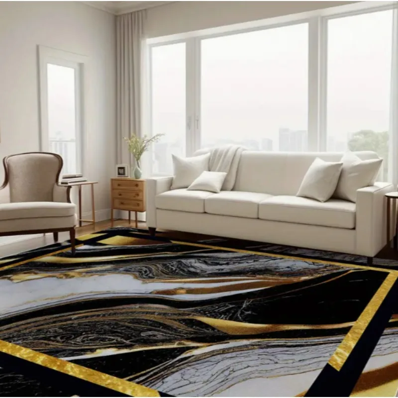 Large Carpet Light Luxury Geometric European and Carpet Home Sofa and Tea Table Mat Indoor Outdoor Carpet Floor Mat Decoration