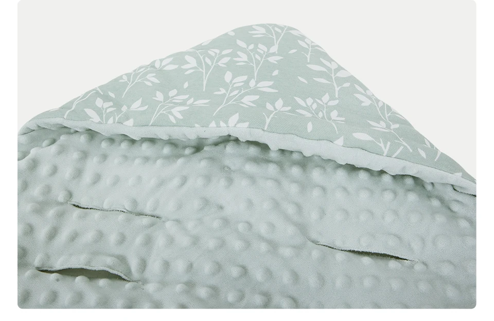 Babydecke für Neugeborene mit Kapuze, winddicht, draußen gehen, warm, tragbar, Wickeltuch im Korb, Baby-Auto-Sicherheitssitze für 0–3 Monate – Detail 14