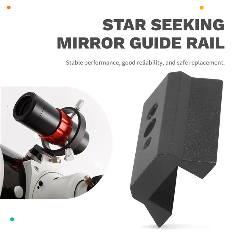 New Arrival Dovetail Rail Plate Telescope Finder Base Spacer Astronomy Telescope Mount Parts Guide Dovetail Rail,Black