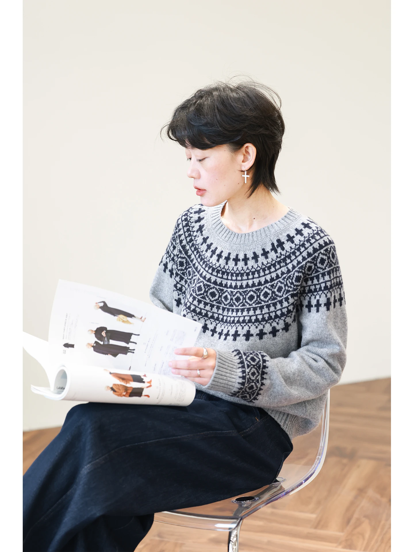 

Теплый шерстяной вязаный свитер в стиле винтаж, свободного кроя, для повседневной носки, с длинными рукавами, мягкий, для зимы, как базовый слой