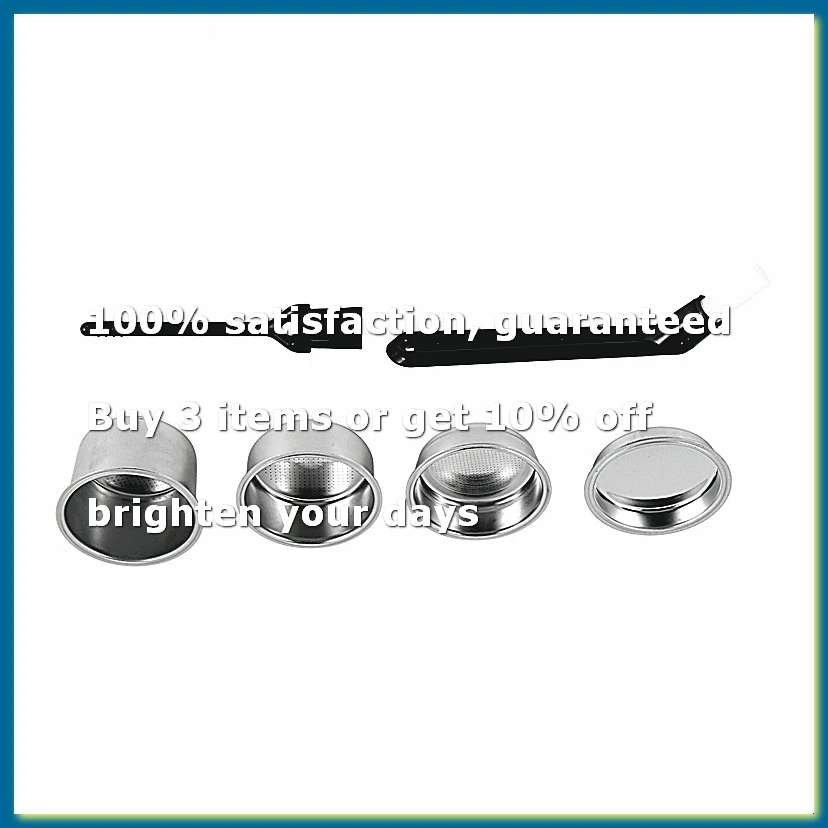51mm Filter Basket 1/2/4 Cup for Espresso Bottomless Portafilter,Compatible with , 51mm Coffee Machine