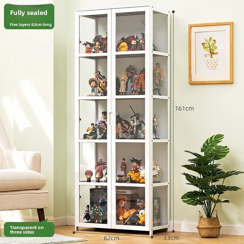 Durable Figure Display Cabinet Lego Acrylic Display Stand Smoke Cabinet Glass Counter Cosmetics Product Ornament Display Cabinet