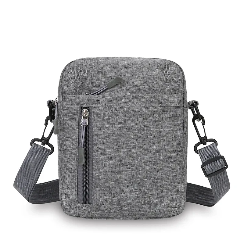 Casual Men Messenger Bag New Nylon Korean Small Handbag Student Phone Bag Solid Color Sports Shoulder Bag Simple Shopper Bags