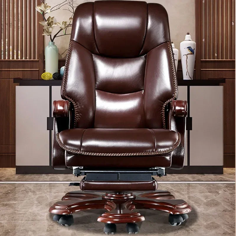 

Lounge Salon Office Chairs Chaise Leather Designer Rolling Comfy Executive Computer Chair Desk Cadeira Gamer Luxury Furniture