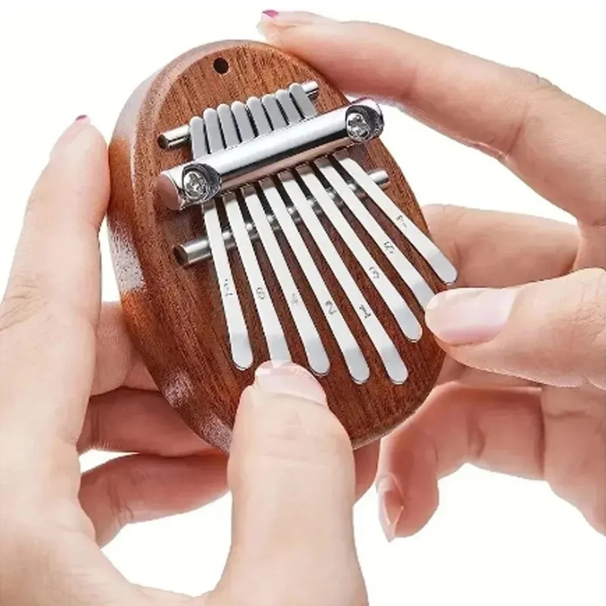 8-toetsen mini houten Kalimba speelgoed muziekinstrument prachtige vingerduim piano marimba muzikaal leren en onderwijs hanger cadeau