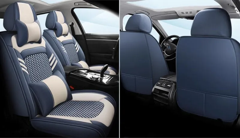 

Front and back car seat covers + Steering wheel cover for Hyundai Tucson 2018-2006 waterproof breathable seat case seat cushion