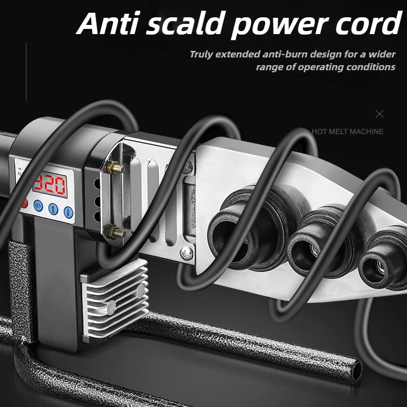 Intelligent Plastic Welders Digital Display Hot Melt Machine Adjustable Temperature Welding Machines PPR Water Pipe Welding Tool