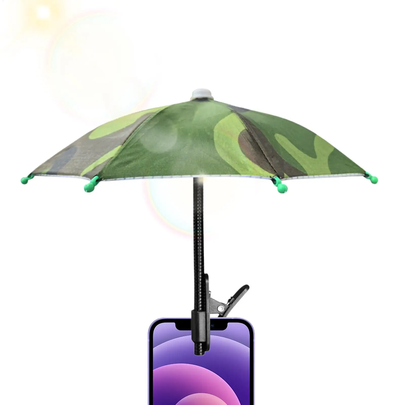 Clip-on Mobile phone sunshade Cell Phone Anti-glare sunshade Umbrella Anti-Glare Adjustable Sunlight Cover  Telephone Umbrella