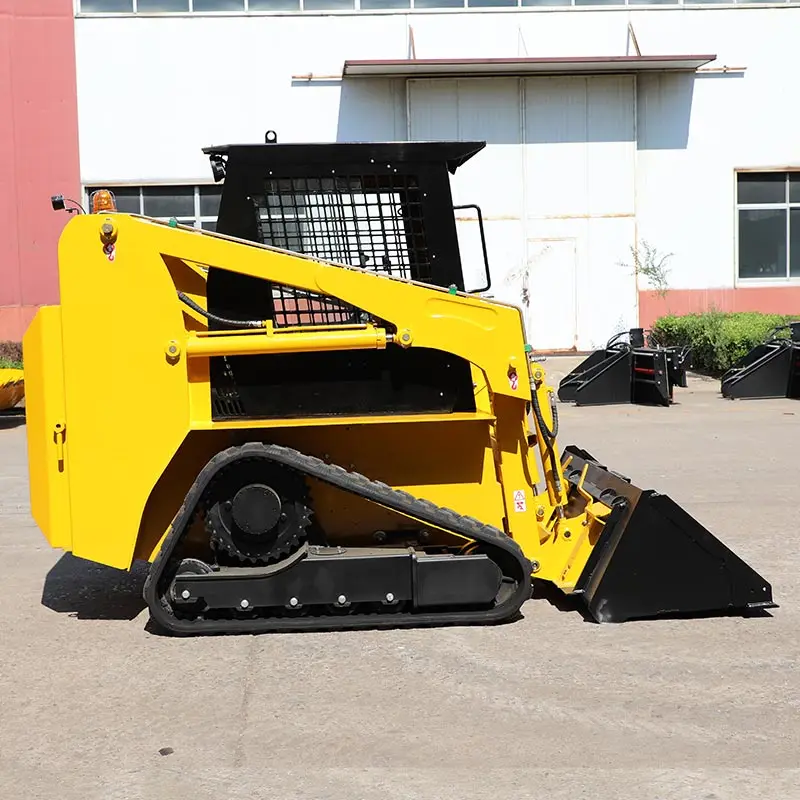CE Certified Mini Skid Steer Loader 1 Ton with Hydraulic Mini Ride Sliding Quick Attach for Versatile Use Mini Skid Steer Loader