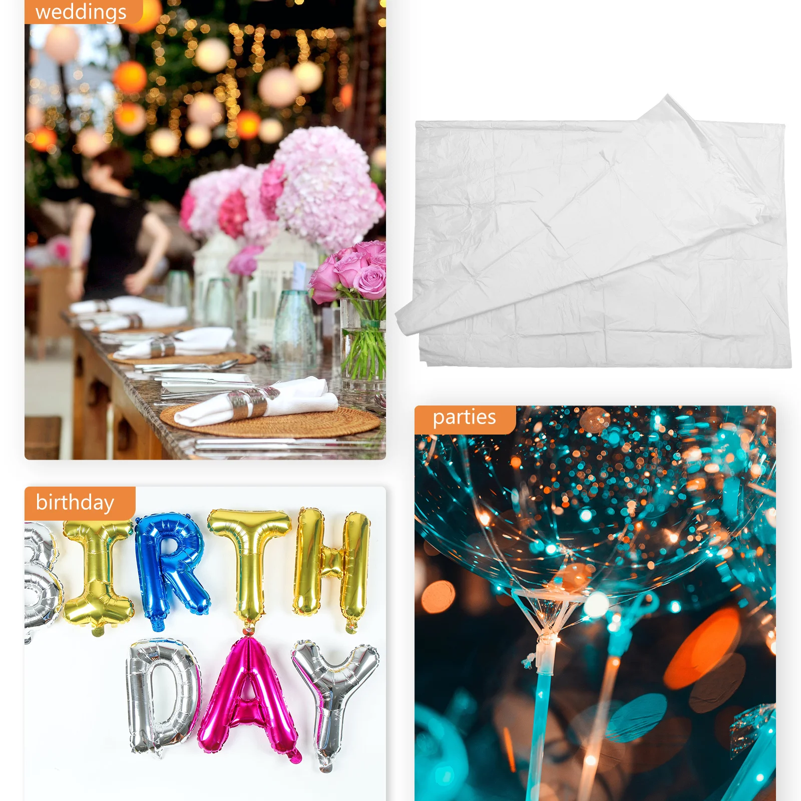 

5Pcs Large Capacity Balloon Bags Stylish Practical Organizers for Parties Weddings and Events Balloon Storage Bag