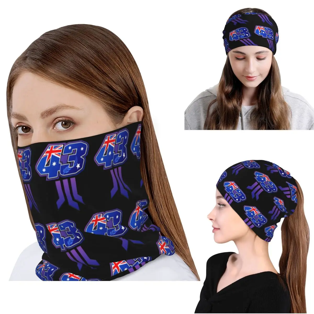 

Jack Miller Number 43 Bandana Neck Gaiter Mask Scarf Warm Headwear Beanies Hat for Men Women Adult All Season