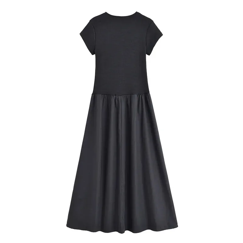 Women's Sleeveless Black Long Dress Elegant Casual Retro Fashion Summer 2025 Party Khaki Vestidos