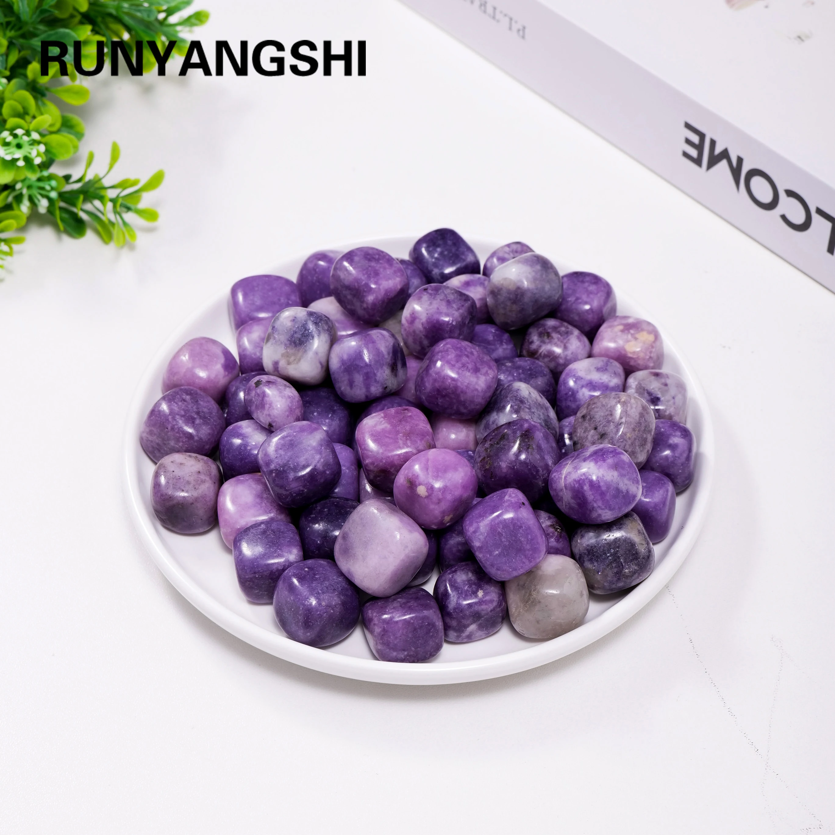 50g/bag Natural Lilac lepidolite Crytsal Cube Ore Mineral Mineral Teaching Specimen Gem Ornaments Healing Stone gemstone gift