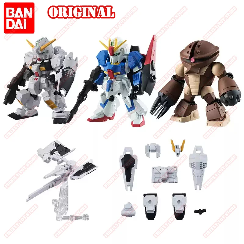 BANDAI Original GUNDAM Animation Peripheral Toy MSE 03 Z Gundam Acguy Hazel Gacha Gashapon Anime Action Model Figures Collection