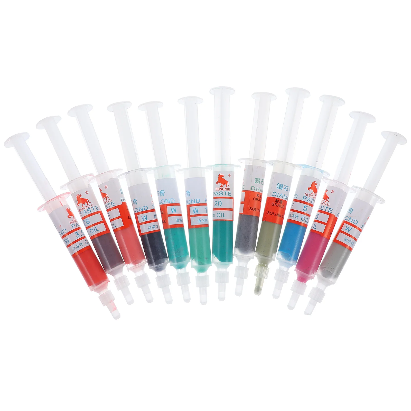 

Diamond Polishing Lapping Pastes Compound Syringes W0.5-W40 Metal Grinding Polishing Abrasive Tools