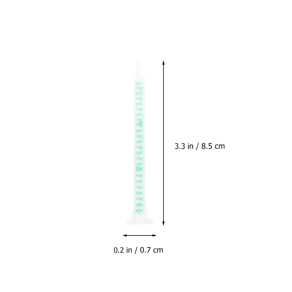 

30pcs Ab Glue Mixing Tube Epoxy Resin Filler Nozzle For Two-Part Adhesive Sealant Efficient Mixer Spiral Rod Pp Material