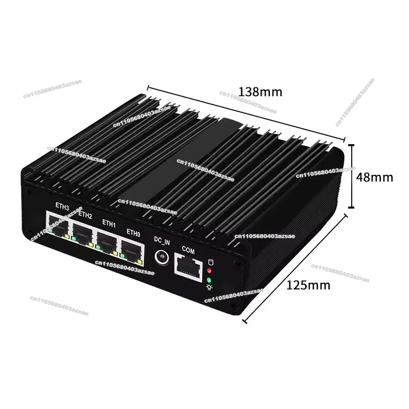 Industrial PC N100 Fanless Dual Network Quad Network 2.5G Soft Routing 12th Generation Mini Mini Computer J5005