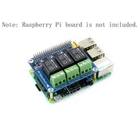 5V 3-Channel Relay Module Expansion Board Breakout Shield HAT Kit For RPI Raspberry Pi Zero 2 WH 2W 3 Model B 3A 3B Plus 4 4B