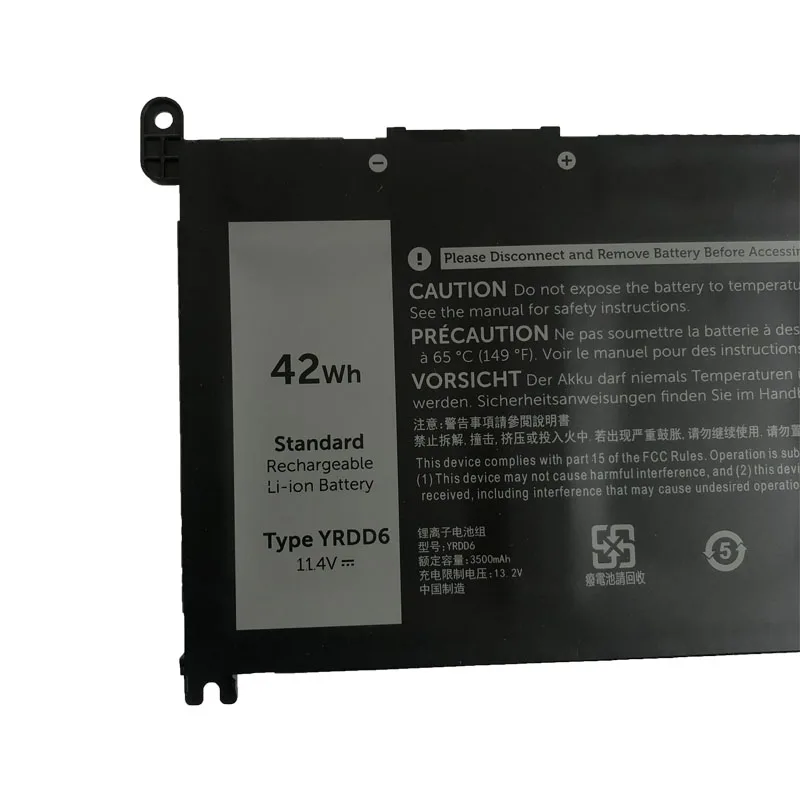 Batteria per Laptop YRDD6 per Dell Inspiron 5482 5480 5481 5485 5491 5591 5593 3583 3310 2-in-1 3493 3582 3593 3793 5584 5493 5585