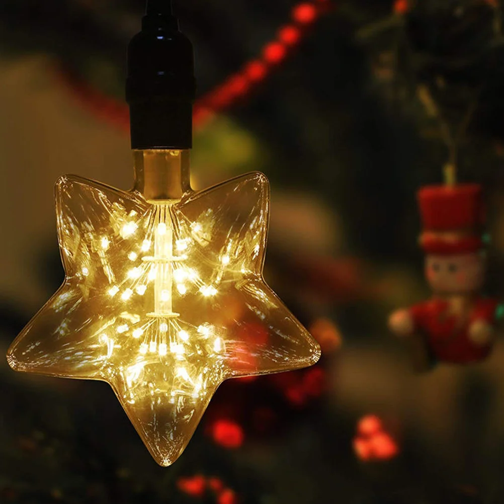 

LED Star Bulb Edison Decorative E27 Vintage Style Light Bulb for Ceiling Wall Sconce Chandelier Indoor Outdoor Lamp Fixture