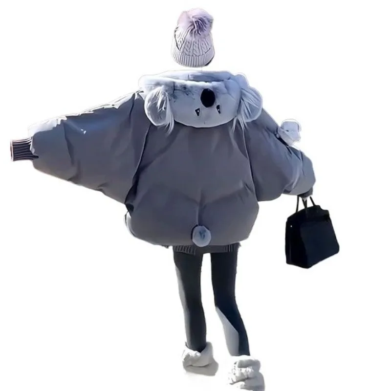 เสื้อแจ็คเก็ตโคอาล่าสุดฮิตสำหรับผู้หญิง ฤดูหนาว รุ่นใหม่ หนา อุ่น สไตล์ขนมปัง ลดอายุ แฟชั่น