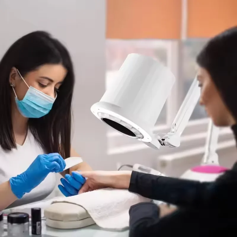 

NEW Nail dust collector for beauty salon shadowless lamp Oem professional customer 4blanc two in one 2025